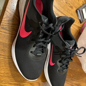Nike Black and Pink Athletic Shoes